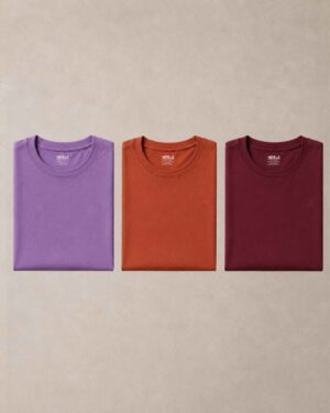Kit 3 Baby Looks Femininas Bordadas Premium – Ferrugem, Bordô e Lilás