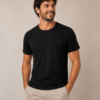 camiseta masculina bordada (2) preto