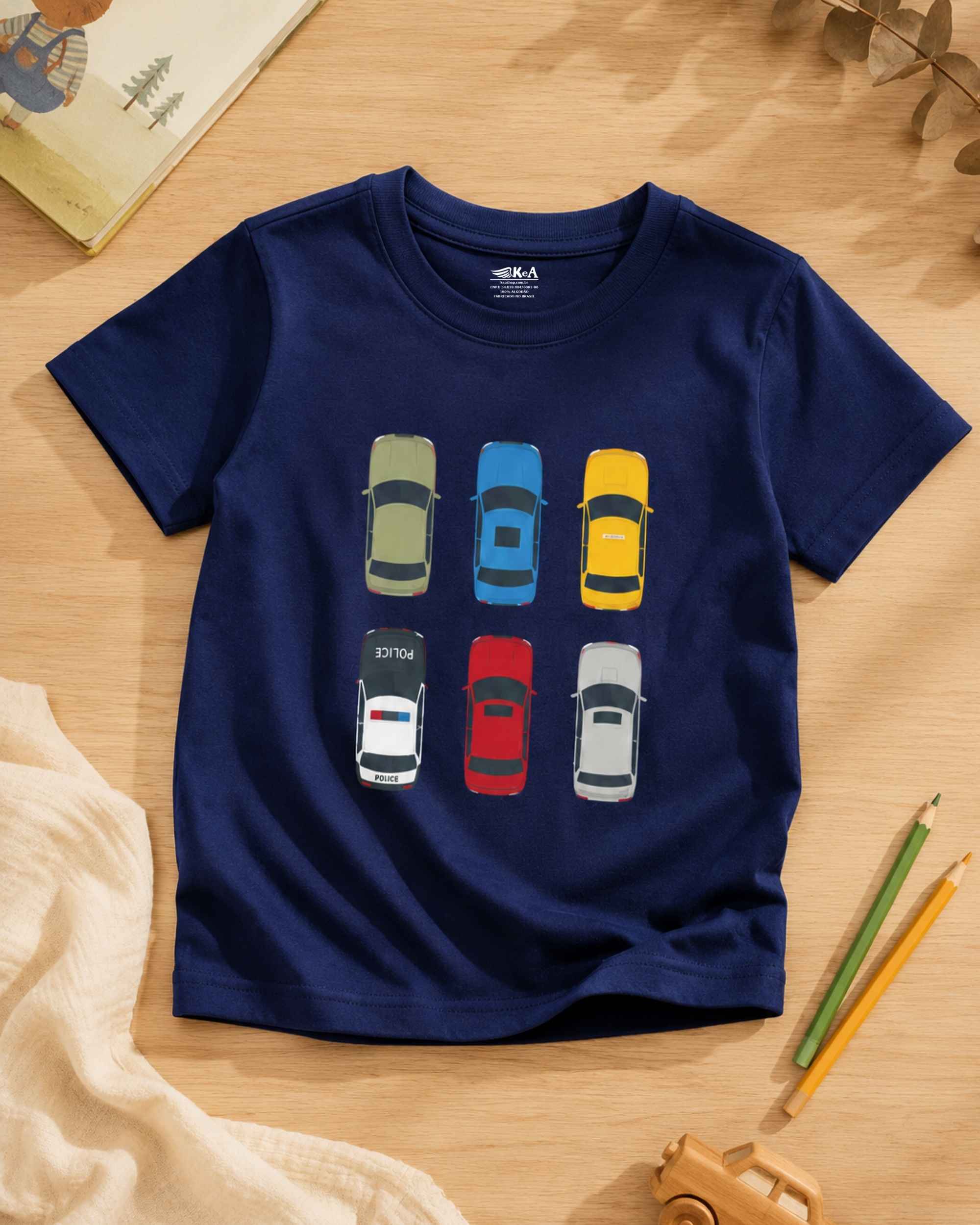 camiseta carrinhos marinho 004