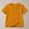 camisesta infantil lisa mostarda 002