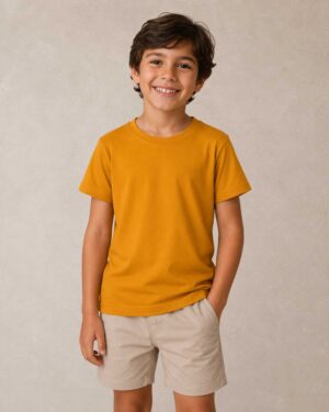 Camiseta Infantil Masculina Lisa Premium