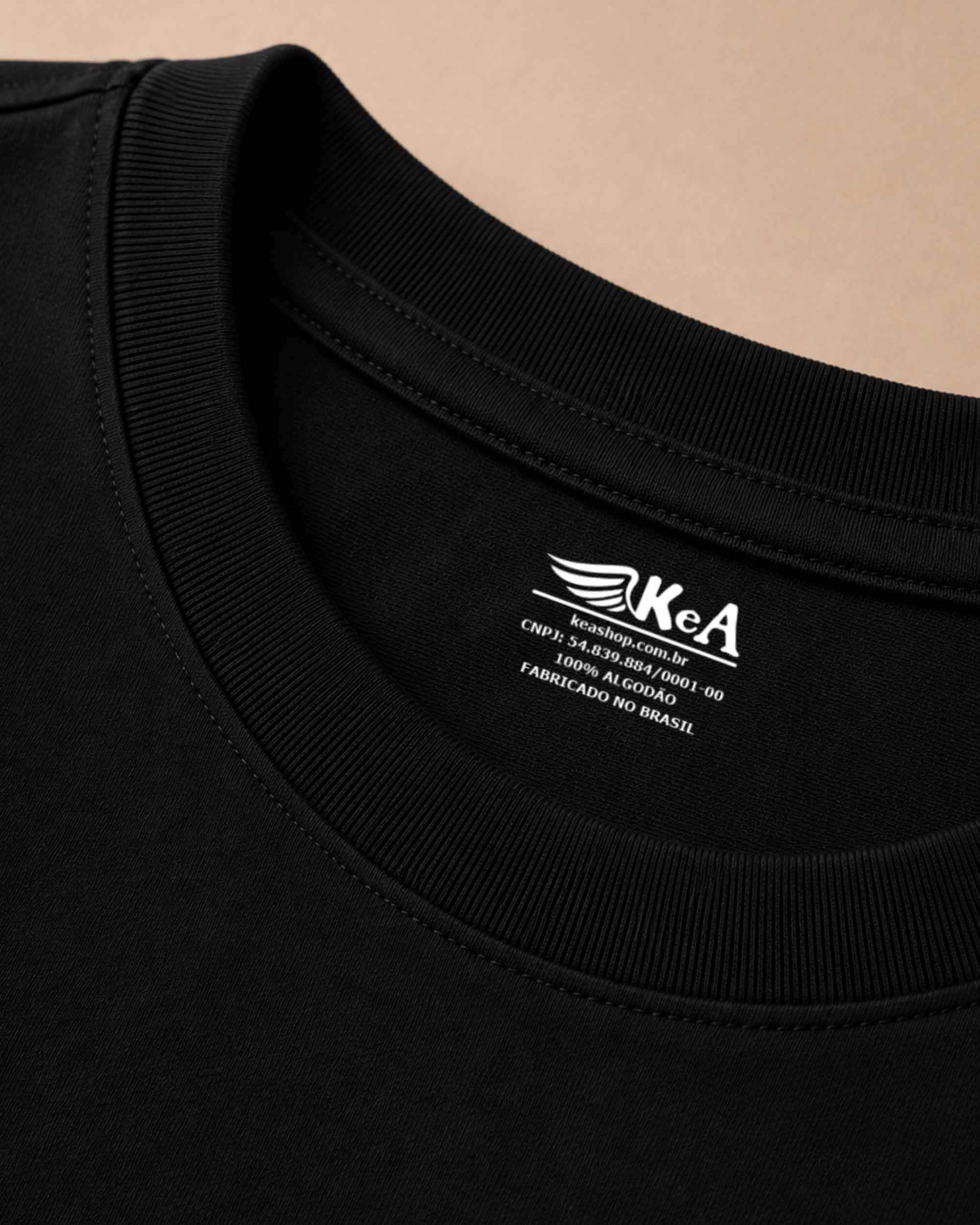 camiseta eu não sou digno preto 004