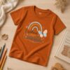 camiseta infantil feminina espalhando amor ferrugem 003