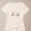 Baby Look Cristã Jesus Off White | KeA Shop Baby Look Cristã Jesus off white 100% algodão da KeA Shop.