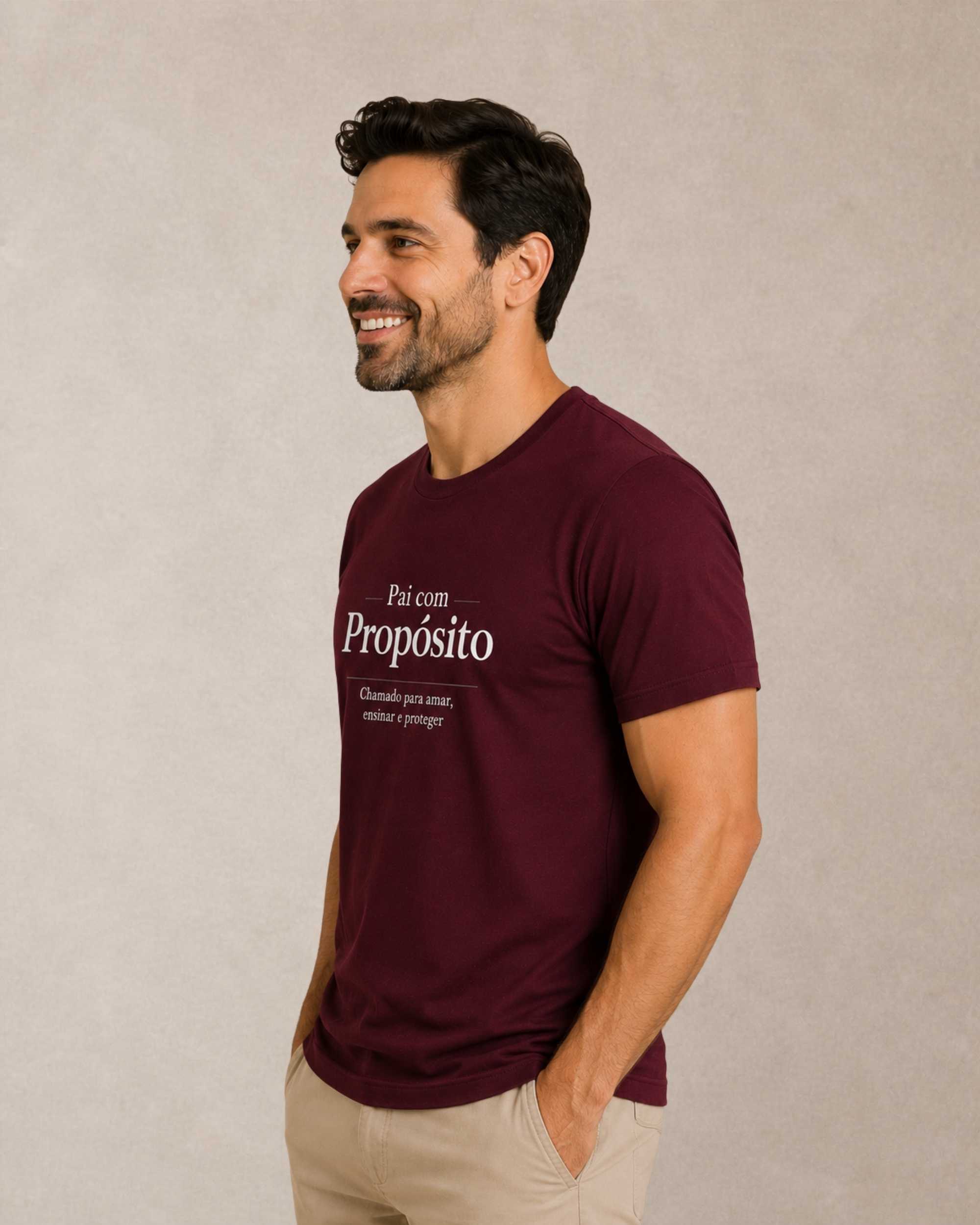 camiseta masculina Pai Com Propósito bordo 002