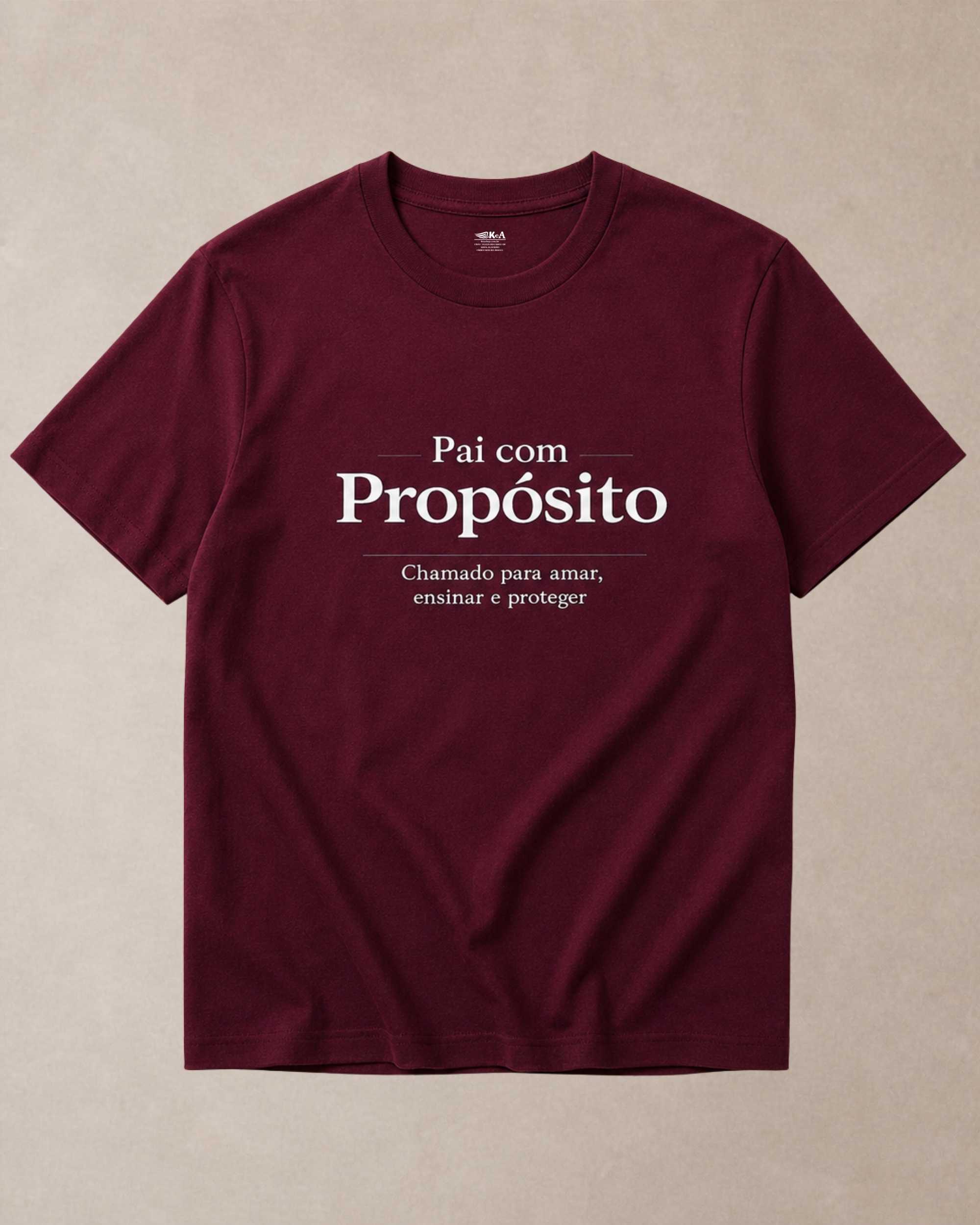 camiseta masculina Pai Com Propósito bordo 003