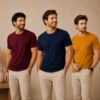kit 3 camisesta(BO-AM-MO) masculina bordada 001