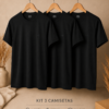 kit 3 camisetas preta 002