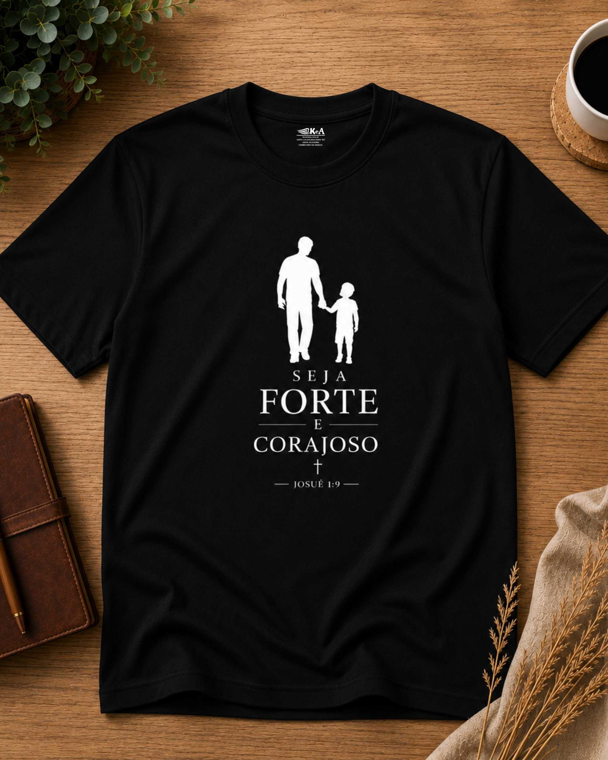 kit pai e filho seja forte e corajoso preto 0004