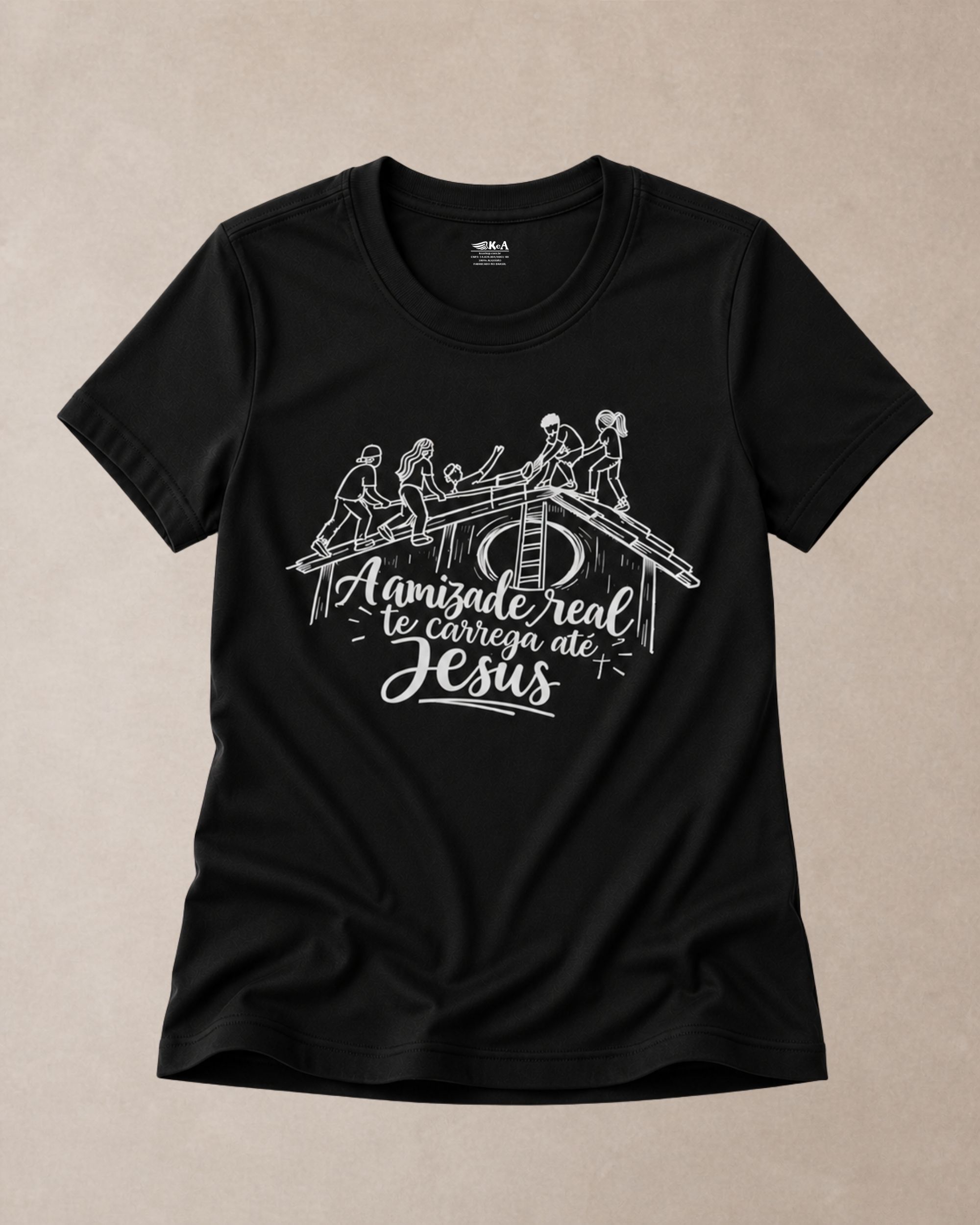 baby look cristã A Amizade real preta 002