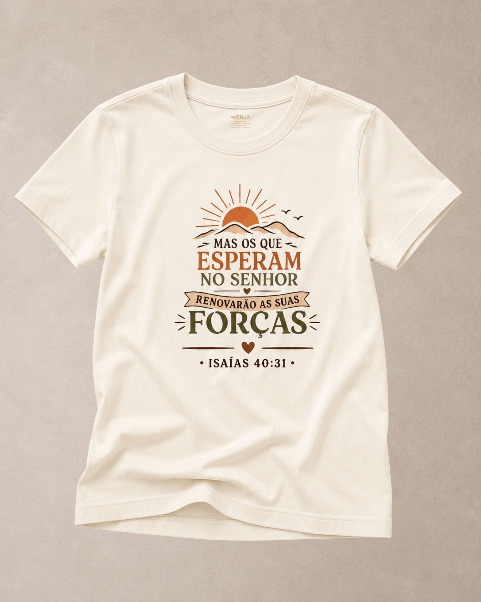 baby look cristã Isaias 40-31 off-white Baby Look Feminina Cristã Isaías 40:31 Off-White