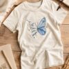 baby look cristã Tudo tem seu tempo off-white Baby Look Feminina Cristã Tudo Tem Seu Tempo Off-White