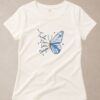 baby look cristã Tudo tem seu tempo off-white Baby Look Feminina Cristã Tudo Tem Seu Tempo Off-White