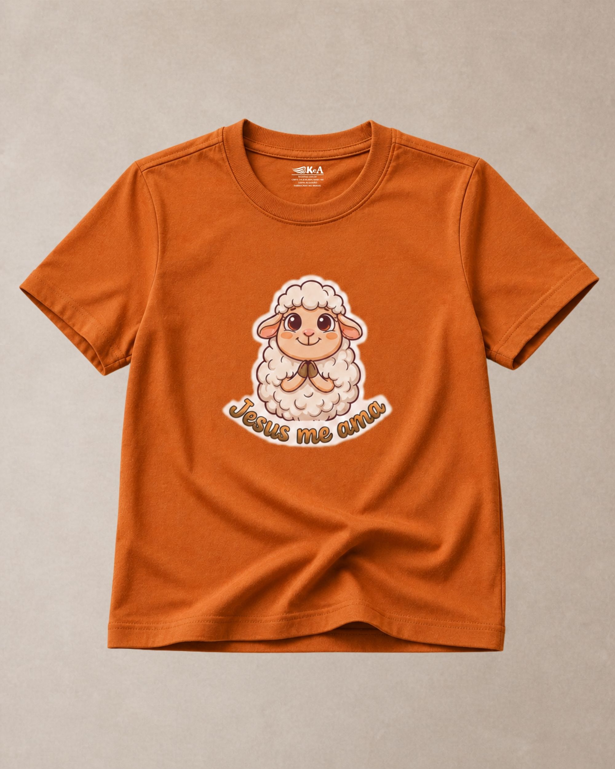 Camiseta Infantil Cristã Jesus Me Ama 13 Camiseta Infantil Cristã Jesus Me Ama - Imagem 13
