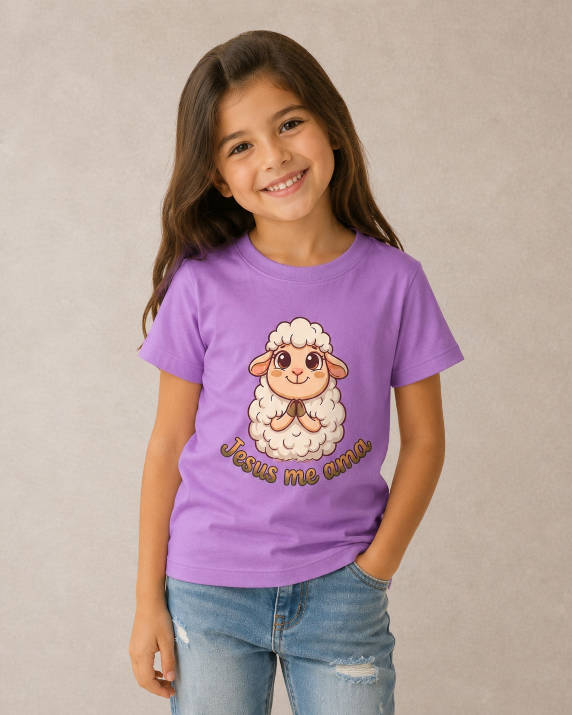 Camiseta Infantil Cristã Jesus Me Ama 11 Camiseta Infantil Cristã Jesus Me Ama - Imagem 11