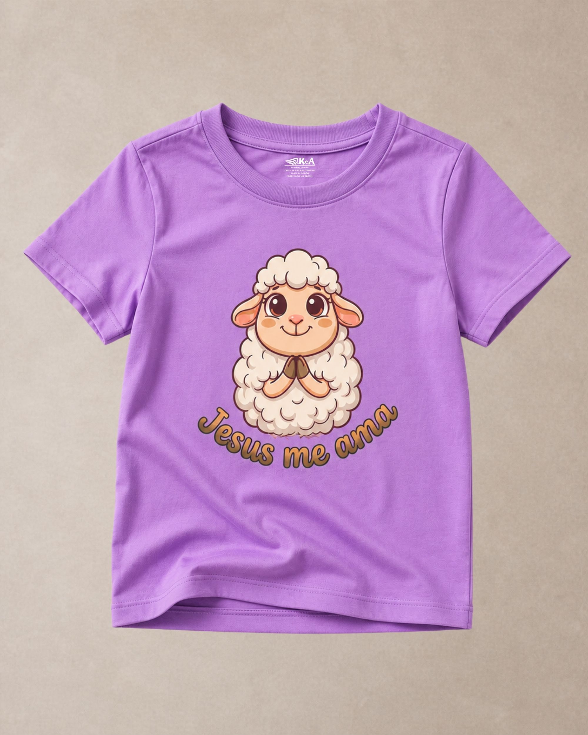 Camiseta Infantil Cristã Jesus Me Ama 10 Camiseta Infantil Cristã Jesus Me Ama - Imagem 10