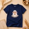 camiseta infantil Jesus me ama marinho 002