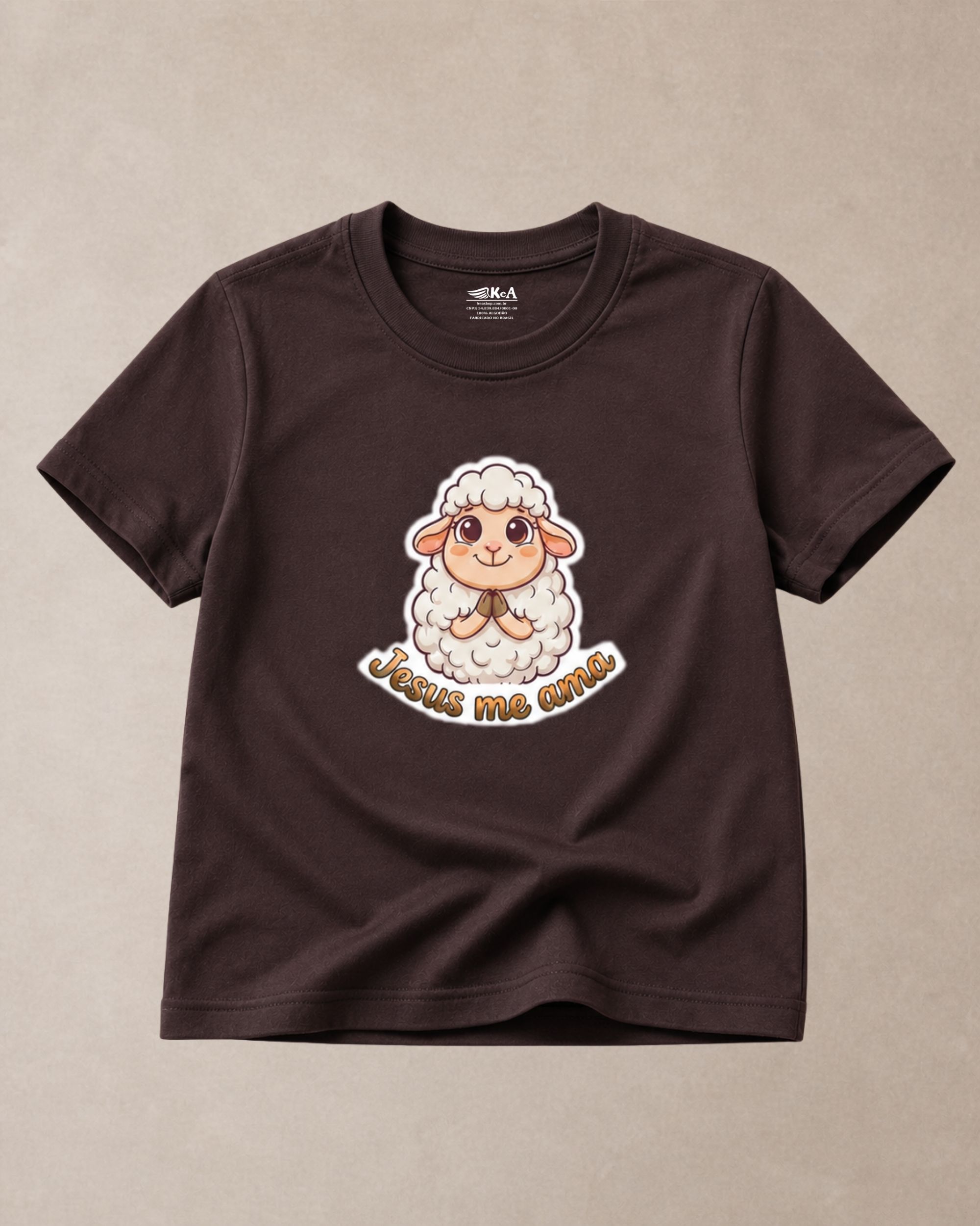 Camiseta Infantil Cristã Jesus Me Ama 4 Camiseta Infantil Cristã Jesus Me Ama - Imagem 4