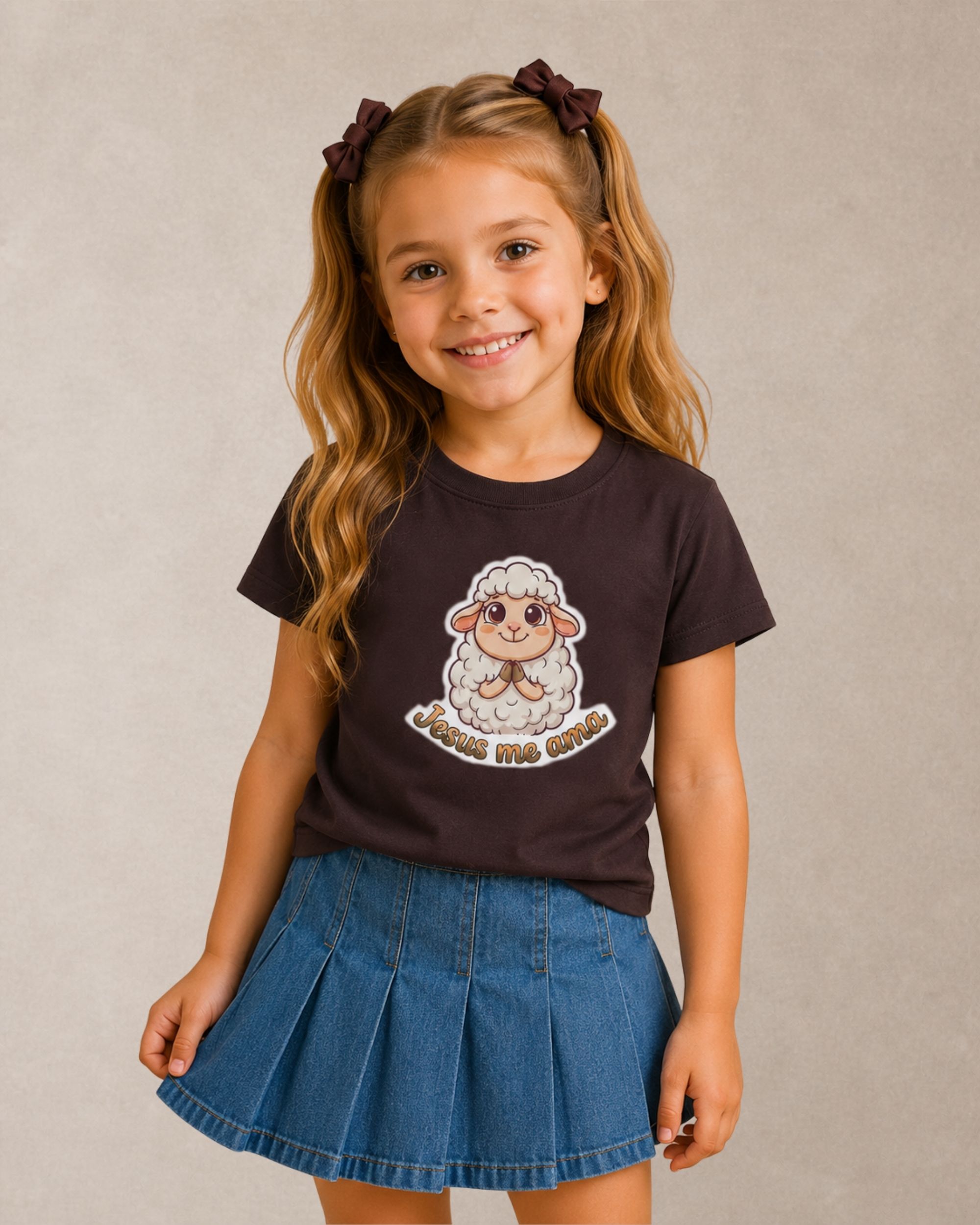 Camiseta Infantil Cristã Jesus Me Ama 2 Camiseta Infantil Cristã Jesus Me Ama - Imagem 2