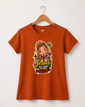 Inicio 77 Camiseta Feminina Juvenil Jesus Me Ama e Isso é o Suficiente