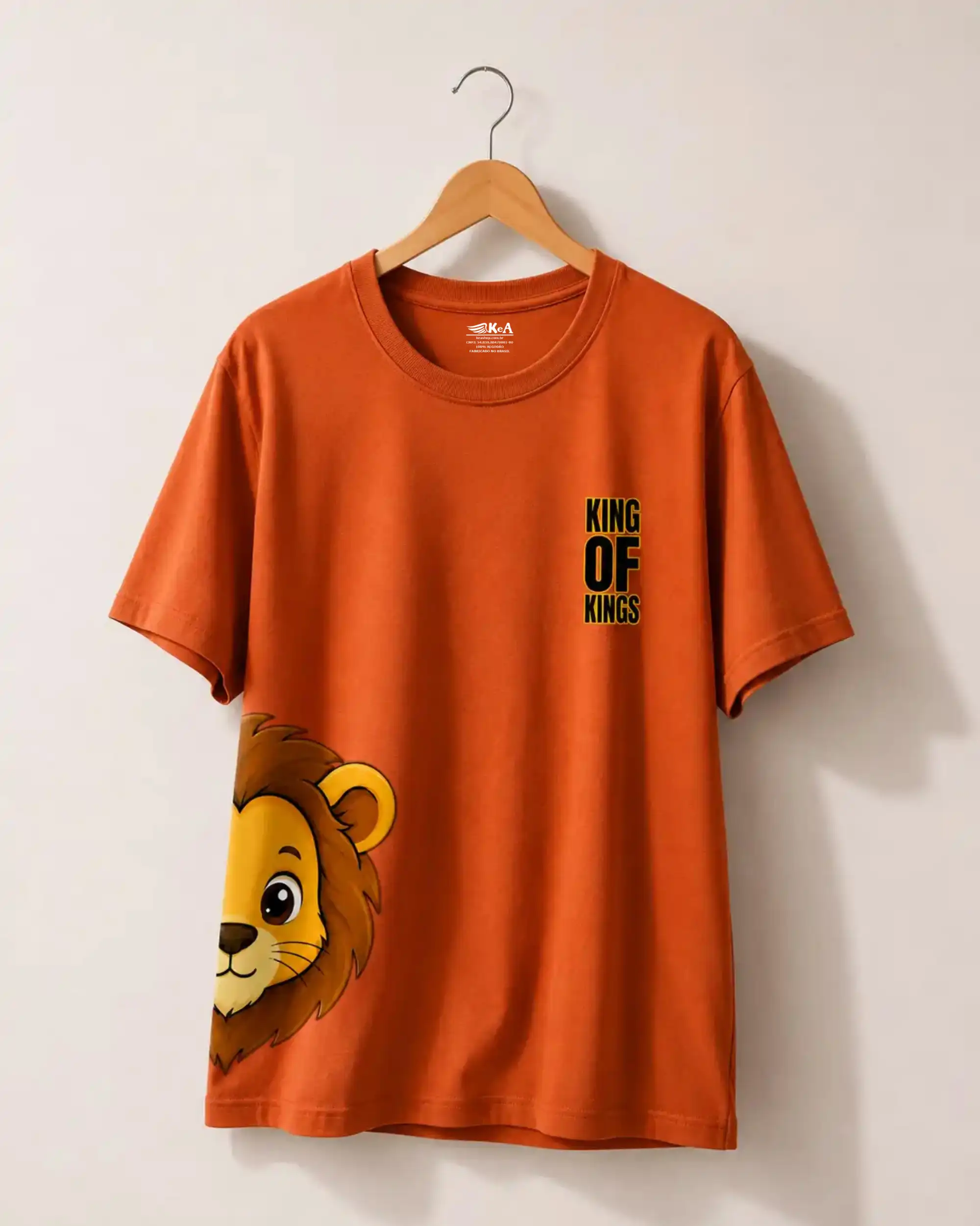 Camiseta Infantil Cristã King of Kings 1 Camiseta Infantil Cristã King of Kings
