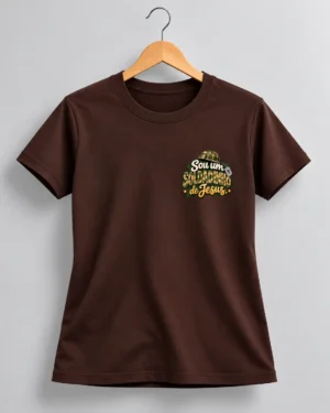 Camiseta Infantil Cristã Sou Um Soldadinho De Jesus