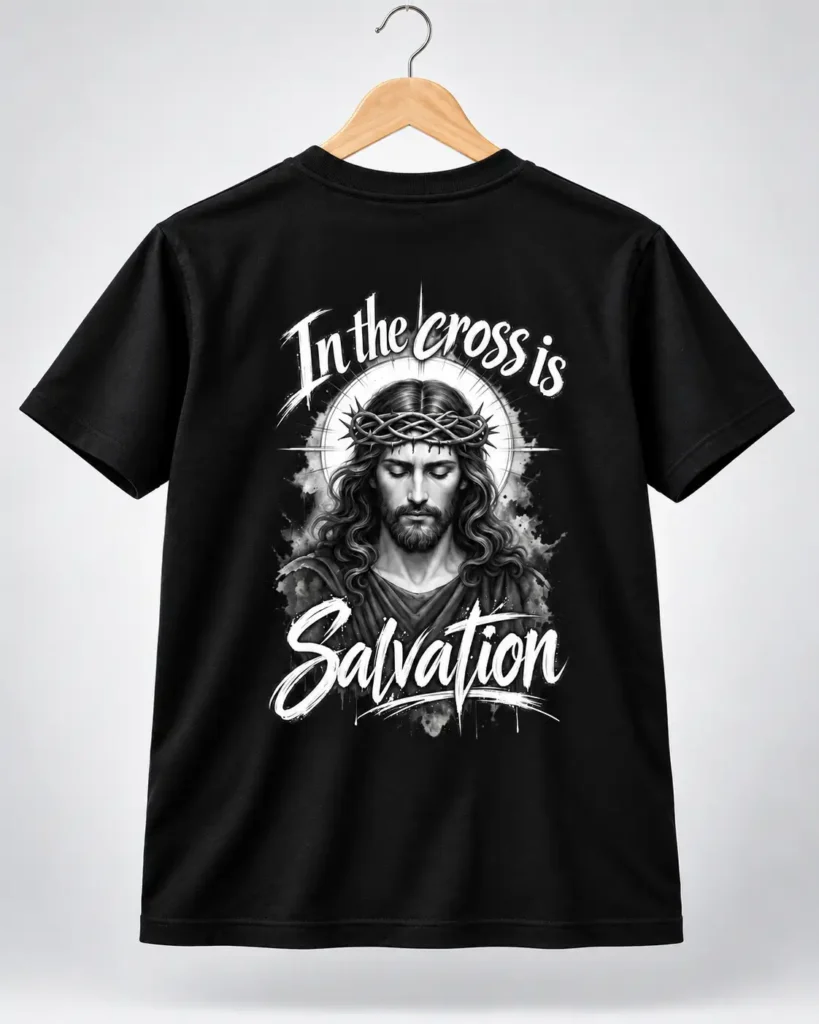 camiseta masculina crista Redemption preta 005